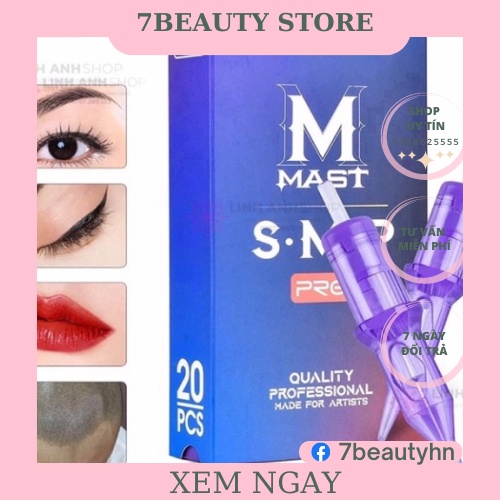 Hộp Kim 1 Máy Pen MAST PRO Tím Chính Hãng Phun Xăm
