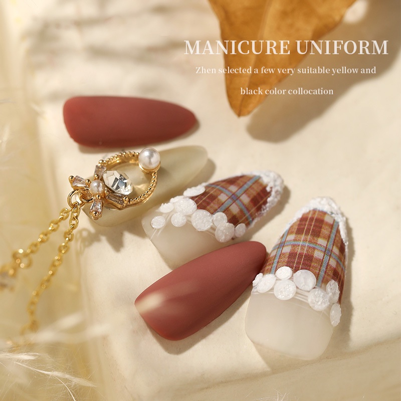 Sticker Nail Họa Tiết Caro, Phụ Kiện Nail Noel - Vani Store