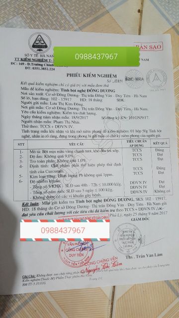 1kg Tinh bột nghệ nguyên chất