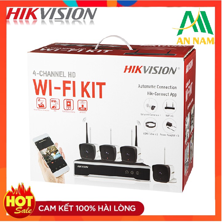 Bộ Kit camera IP Wifi HIKVISION NK42W0 - Hàng Chính Hãng