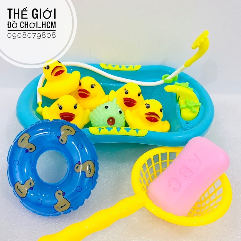 [RẺ-VUI NHỘN] Đồ chơi vịt tắm thau bóp kêu chip chip dành cho bé chơi khi tắm.