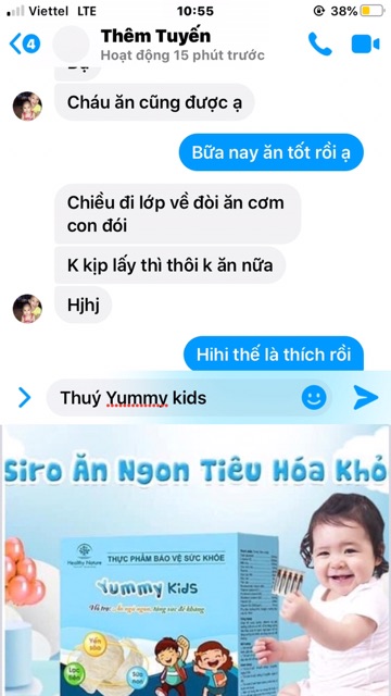 (+Quà) Siro Yến Sào Yummy Kids Giúp Bé Ăn Ngon, Ngủ Ngon, Tăng Cường Sức Đề Kháng 20 Ống/ Hộp