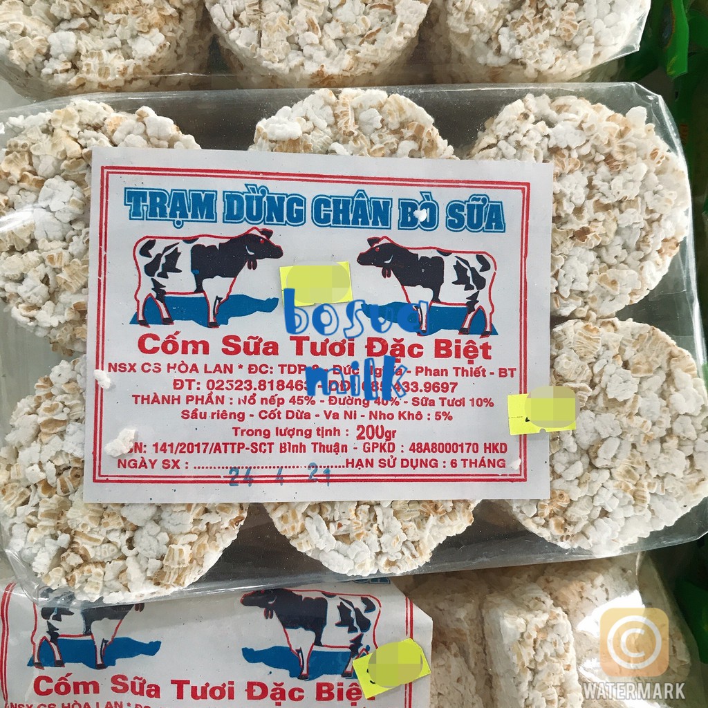 Cốm sữa tươi Trạm dừng chân bò sữa Long thành