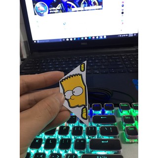 Tem Stiker Simpson , Dán điện thoại, laptop, ipad , tem PVC 5 lớp bền màu, chống nước