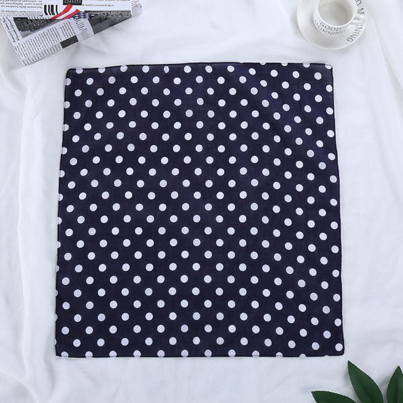 Khăn Choàng Cổ Vuông Họa Tiết Chấm Bi Phong Cách Cao Bồi Cho Nam Và Nữ
