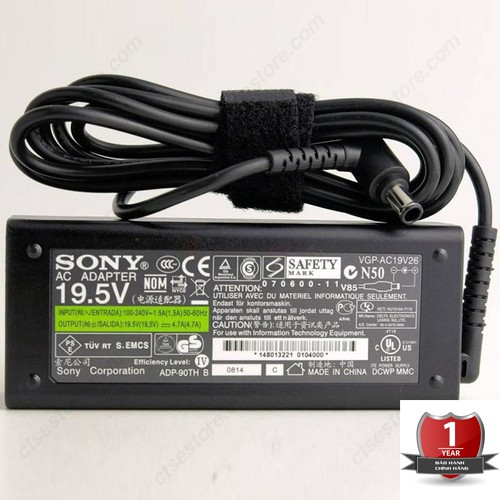 Sạc Laptop Sony 19.5V - 3.2A và Sạc Sony 19.5V - 4.7A Chính Hãng NEW 100%