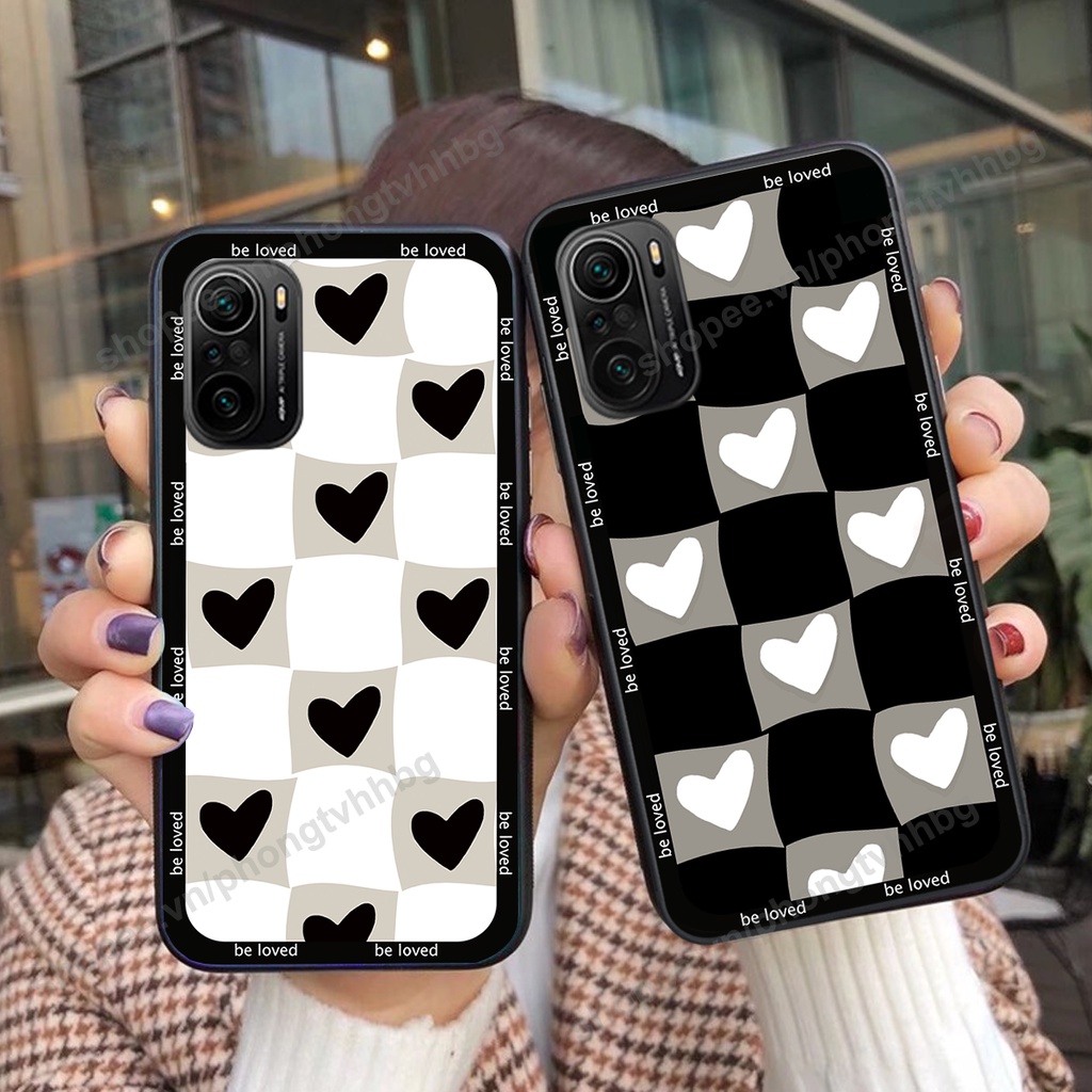 Ốp lưng Xiaomi Redmi K40 / K40 Pro / K40 Gaming / POCO F3 mẫu bền đẹp caro trái tim hot hit