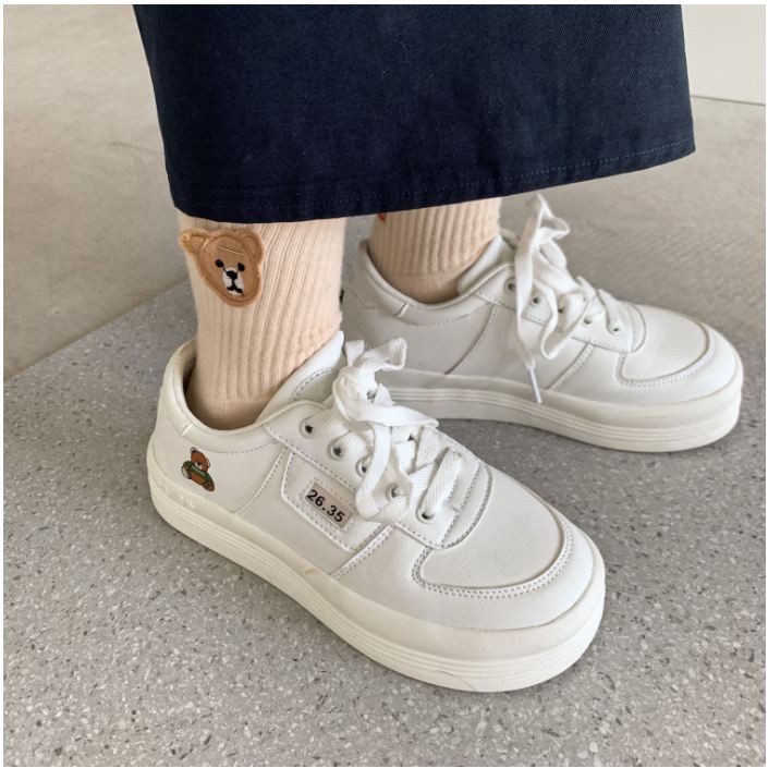 (ORDER) Giày sneakers trắng ulzzang - US159 ảnh thật ở cuối