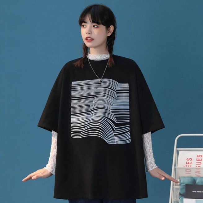 Áo Thun Ngắn Tay Họa Tiết Kẻ Sọc 4 Màu Sắc Thời Trang Mùa Hè Cho Nữ