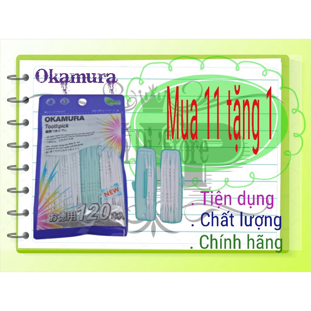 (MUA 11 TẶNG 1) COMBO 12 GÓI TĂM NHỰA 120 CÂY OKAMURA CHẤT LƯỢNG NHẬT BẢN.