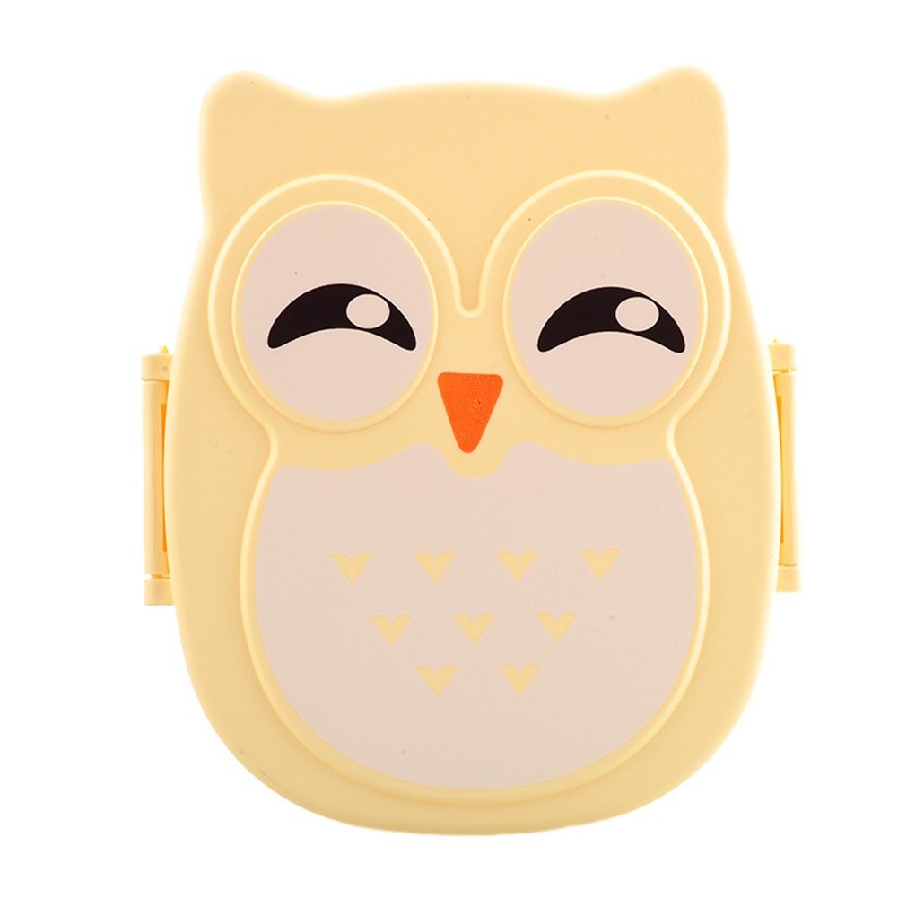 Cute Cartoon Owl Lunch Box Portable Bento Box