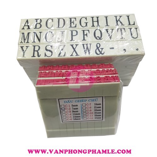 Bộ dấu ghép chữ 30 Ký tự (Bộ)