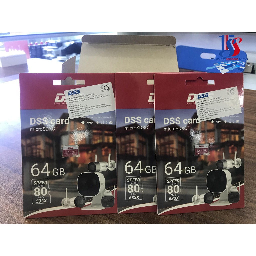 Thẻ nhớ micro SD DSS 64GB chuyên camera (bảo hành 24T) | BigBuy360 - bigbuy360.vn