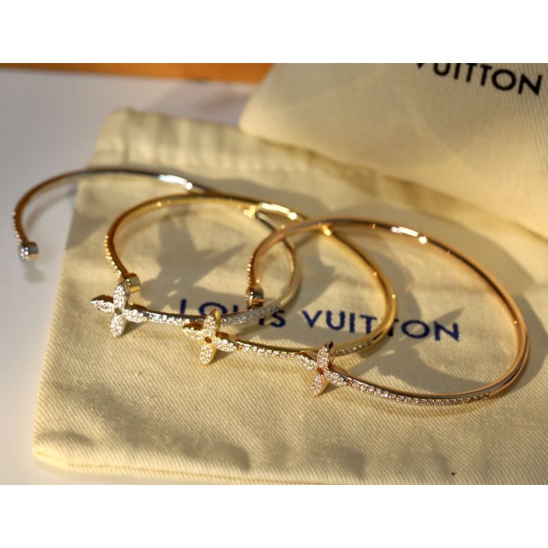 LV vòng tay cỏ bốn lá vàng hồng cho nam và nữ