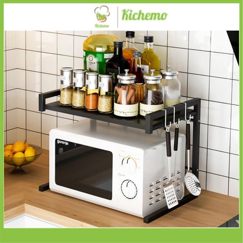 Kệ lò vi sóng Kệ để đồ nhà bếp thép chịu lực cao 3 lớp sơn tĩnh điện chống gỉ M09