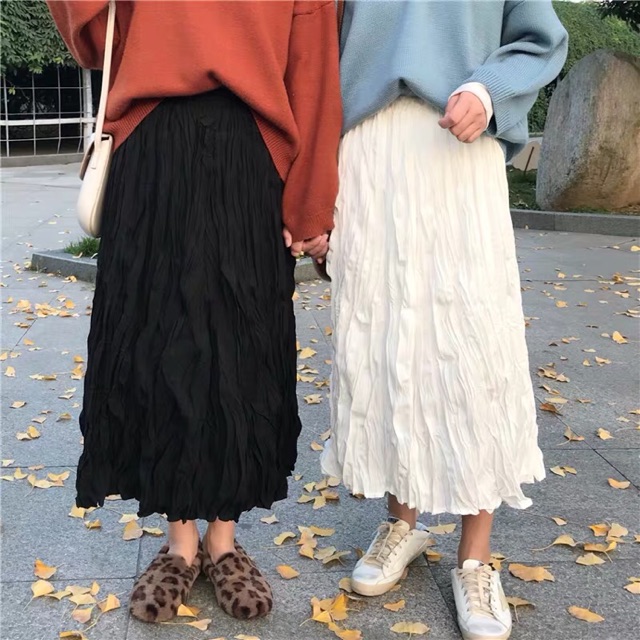 Chân váy nhăn( kèm ảnh thật)