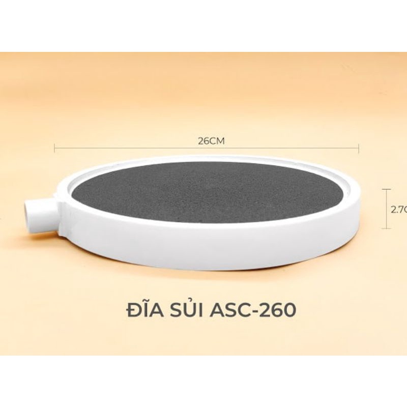 Đĩa Sủi Oxy Hồ Koi Mặt Đá Đường Kính 13cm  15cm – 20cm – 26cm – 30cm