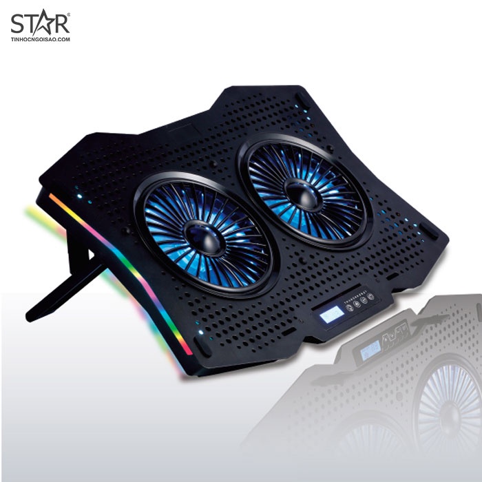 Đế tản nhiệt Laptop VSP Notebook Cooler Pad N30 RGB