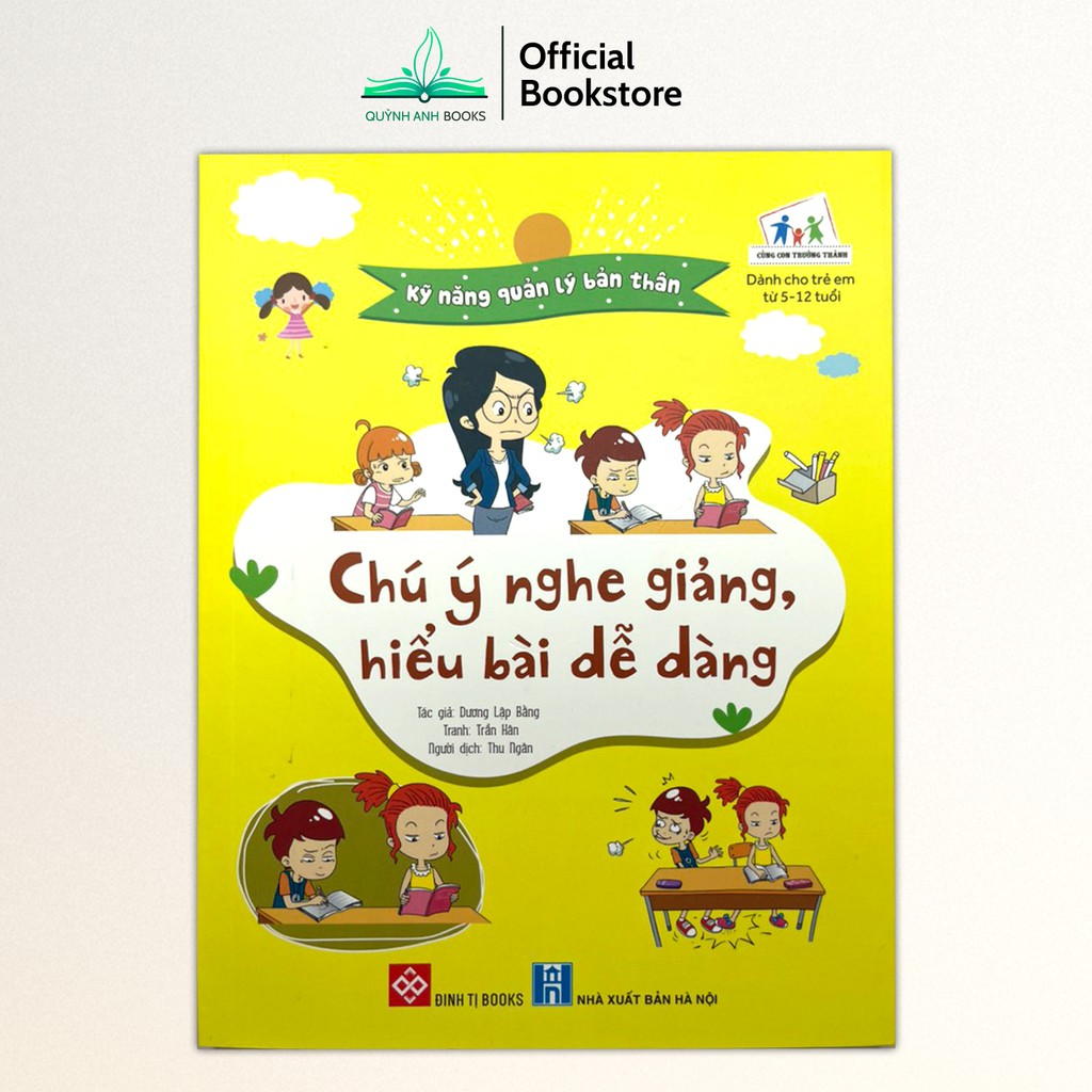 Sách - Kỹ năng quản lý bản thân rèn luyện sự tự lập cho trẻ từ 5-12 tuổi - NPH Đinh Tị