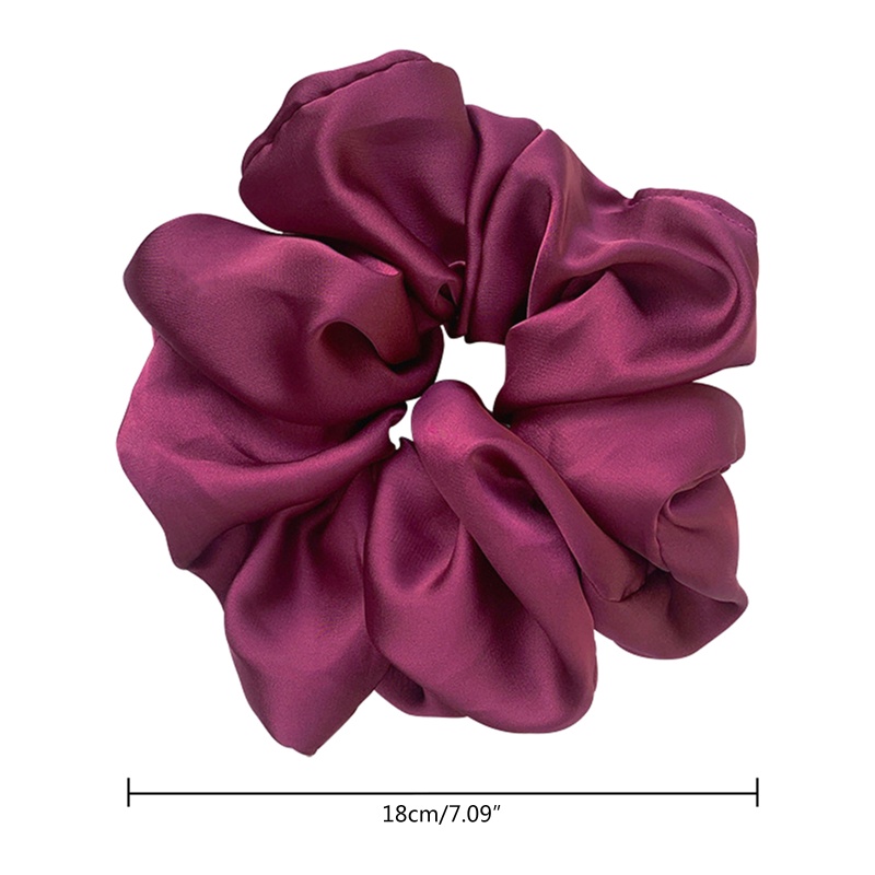 Dây Buộc Tóc Vải Satin Co Giãn Mềm Mại Màu Trơn Sang Trọng Cho Nữ YOUYO