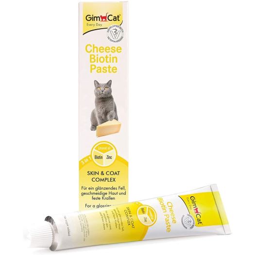 Gel dinh dưỡng gimcat Cheese Biotin Paste dành cho mèo - Giúp lông óng mượt, đẹp da
