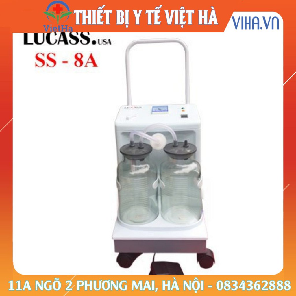 Máy hút dịch mũi, đờm 2 bình Lucass SS-8A cho phòng khám, bệnh viện