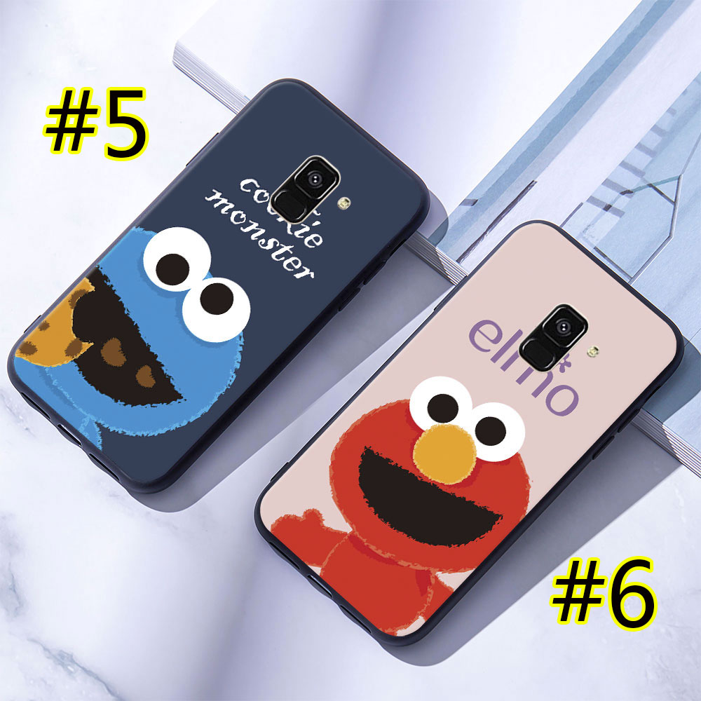 Ốp lưng Mềm In Hình Sesame Street Cho Samsung Galaxy A6 / A8 Plus / A7 / A9 2018
