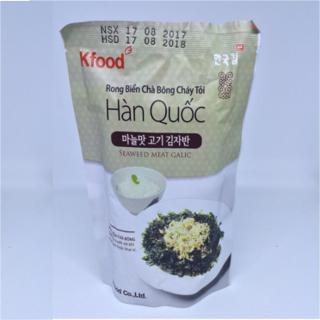COMBO 10 GÓI RONG BIỂN CHÁY TỎI CHÀ BÔNG HÀN QUỐC KFOOD 25g