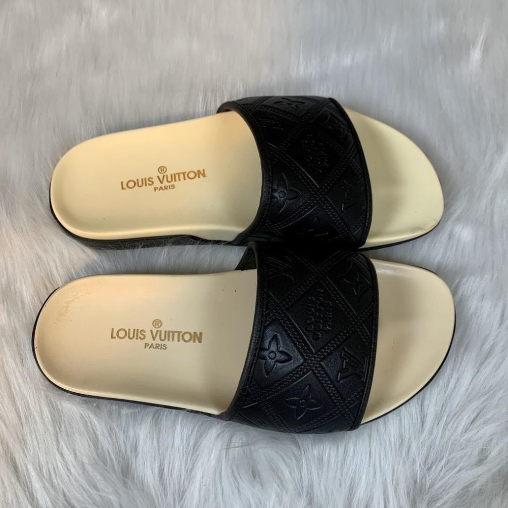 Dép nam quai ngang [Da thật- bh 1 năm] thời trang cao cấp mẫu mới 2021+box hộp