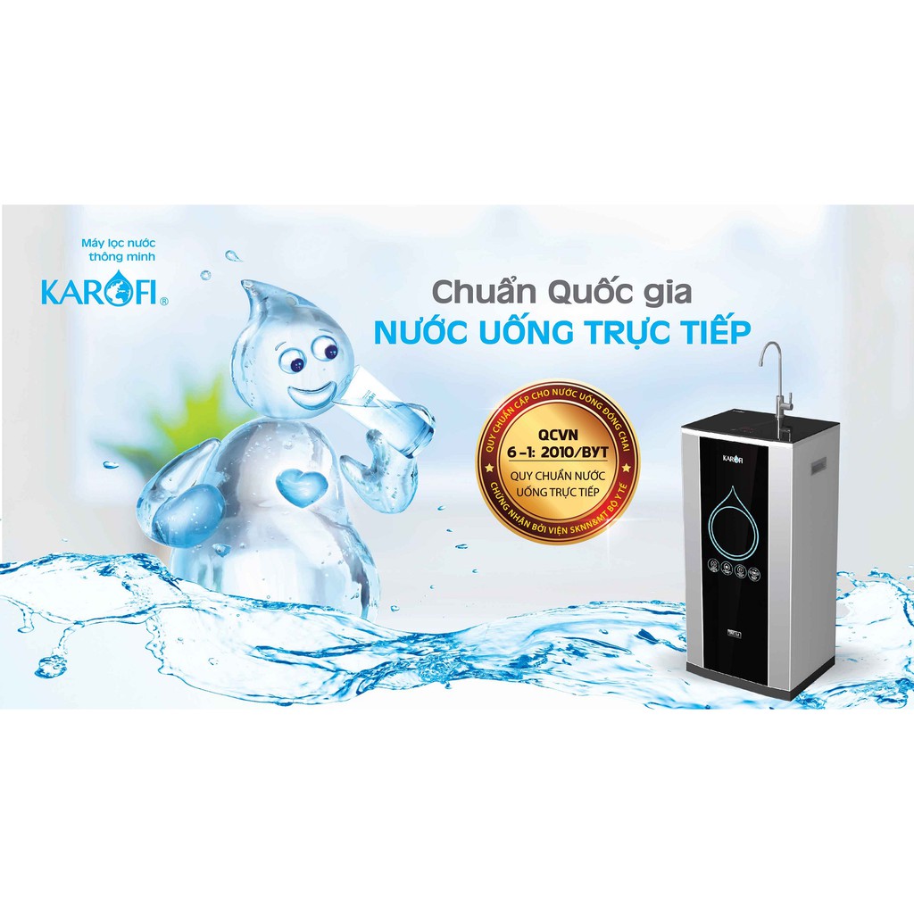 Bộ 3 lõi lọc Karofi 1,2,3 có tem cào xác thực + quét mã QR code hàng chính hãng 100%