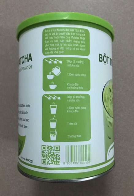 Bột Trà Sữa Matcha - Meiko tea (dạng lon)