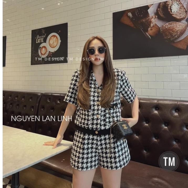 [ 𝐅𝐑𝐄𝐄 𝐒𝐇𝐈𝐏 ] SÉT BỘ DẠ QUẦN SHORT ĐÙI CỔ V VIỀN MÍ