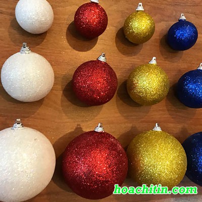 Châu Kim Tuyến trang trí cây thông Noel Giáng Sinh Size 8cm