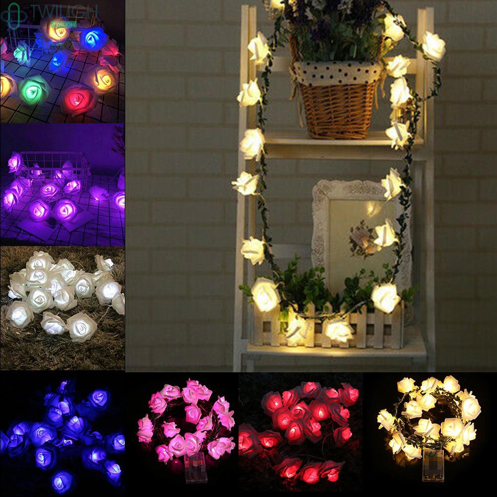 String light Decorative Flower Garden Xmas Holiday Indoor/Outdoor Strip Christmas Wedding Bar Battery Operated