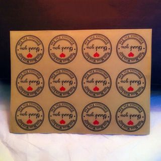 sticker dán đồ handmade