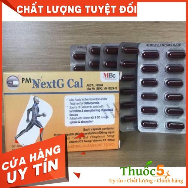 Calci NextG Cal Viên Uống Bổ Sung Canxi, Cải Thiện Loãng Xương Hộp 60 Viên