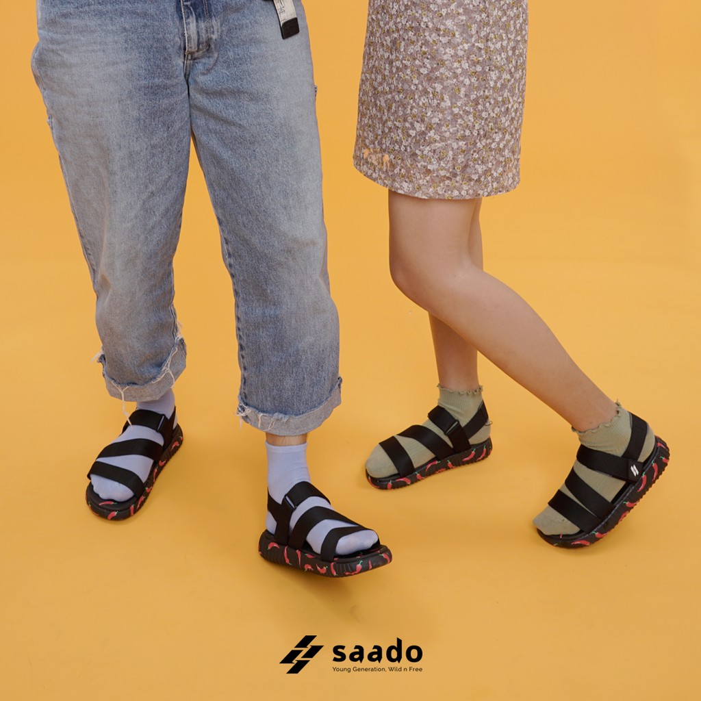 Giày Sandal SAADO - SC01 - Black Chili [SAADO Vietnam]