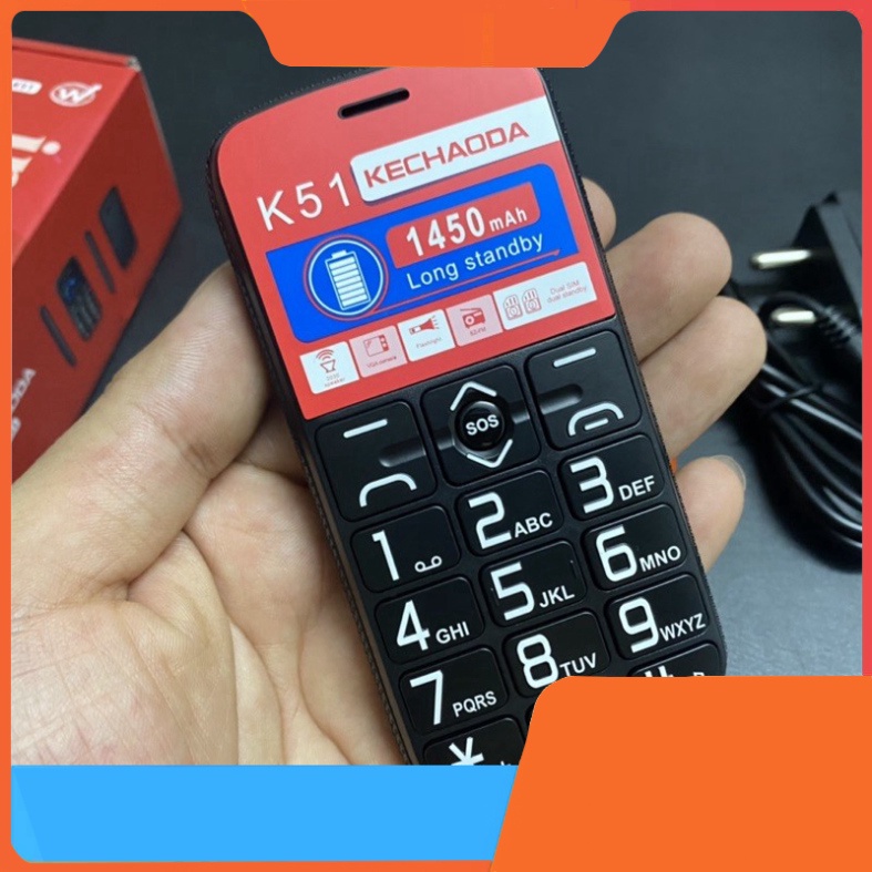 KHỦNG VỀ GIÁ Điện Thoại Người Già Lớn Tuổi Số To Loa To Kechaoda K51 KHỦNG VỀ GIÁ
