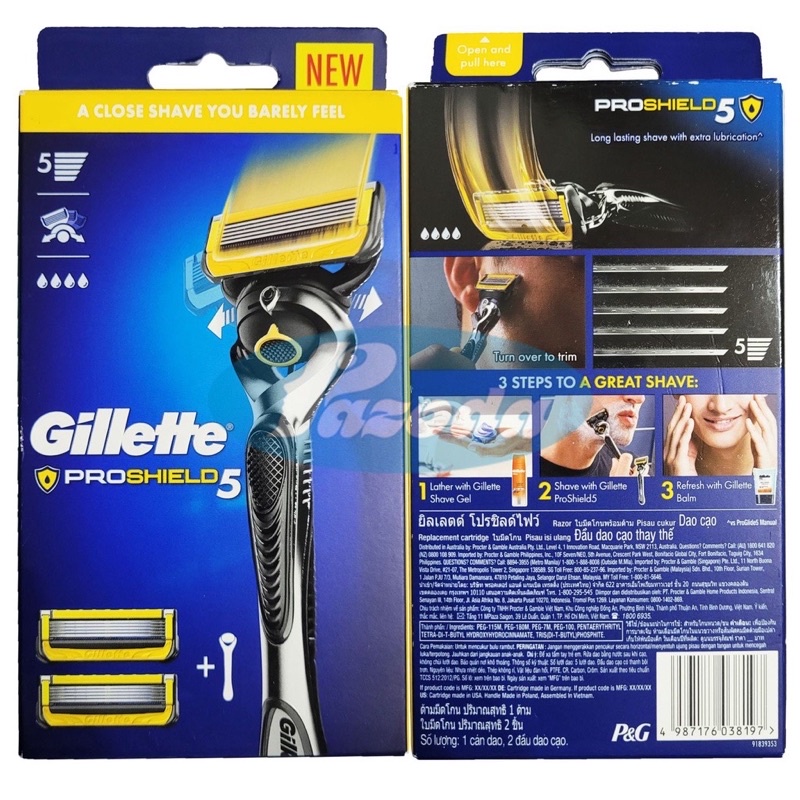 Dao cạo râu 5 lưỡi Gillette Fusion Hàng úc