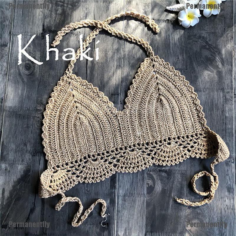 Áo Bikini Đan Móc Phong Cách Boho Thời Trang Cho Nữ