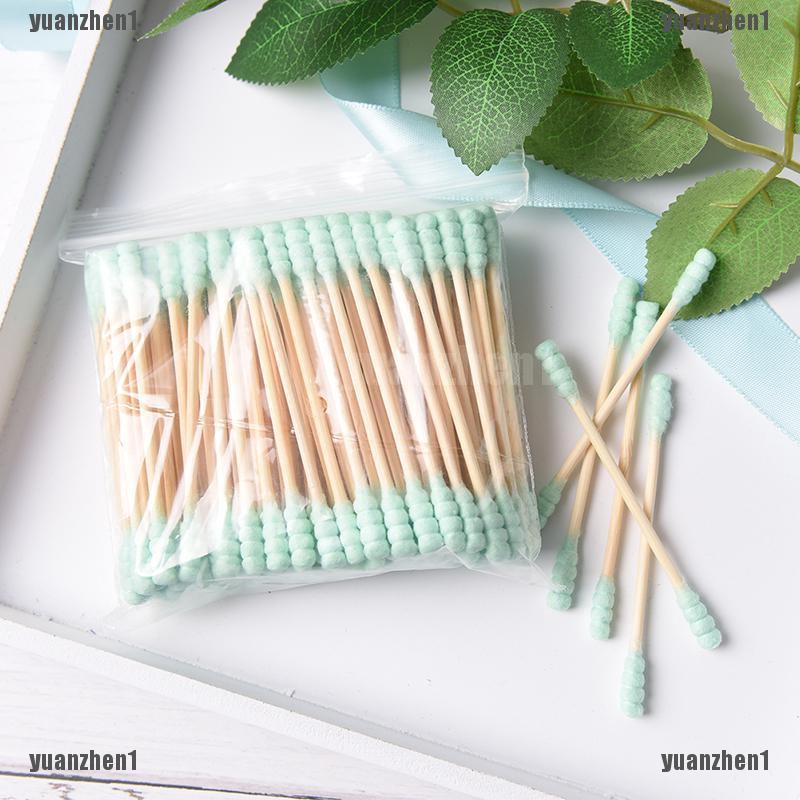 Bộ 100 Tăm Bông Cotton Hai Đầu Màu Sắc Ngọt Ngào