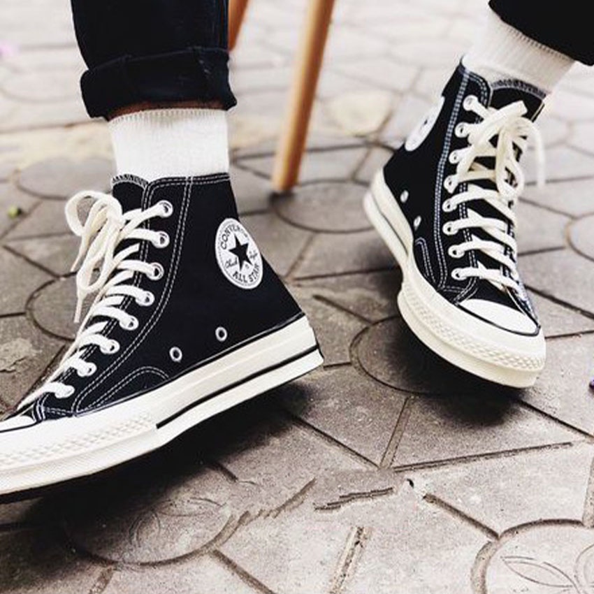 Giày sneaker cv classic đen trắng cao cổ thời trang cho cả nam và nữ / hotboy 86 | BigBuy360 - bigbuy360.vn
