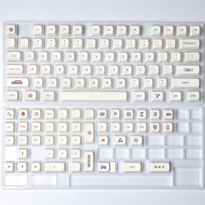 122 Key Video Arcade Keycap XDA Hồ sơ Phim hoạt hình Anime PBT Thuốc nhuộm phụ Bàn phím cơ học Keycap