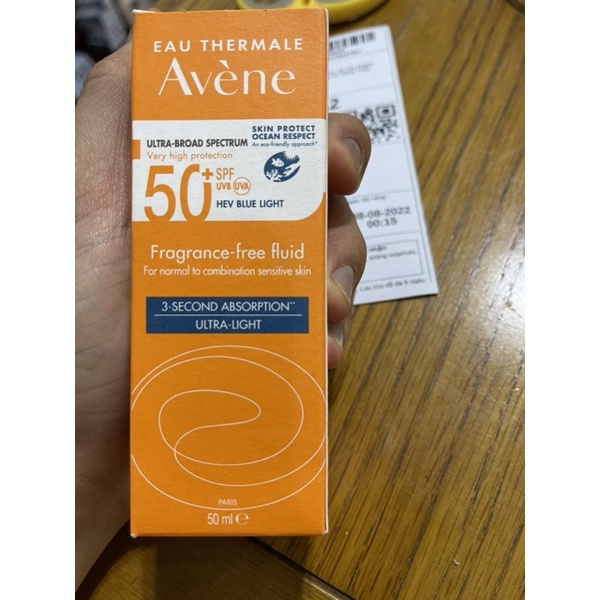 KEM CHỐNG NẮNG AVENE SPF 50+ 50ml