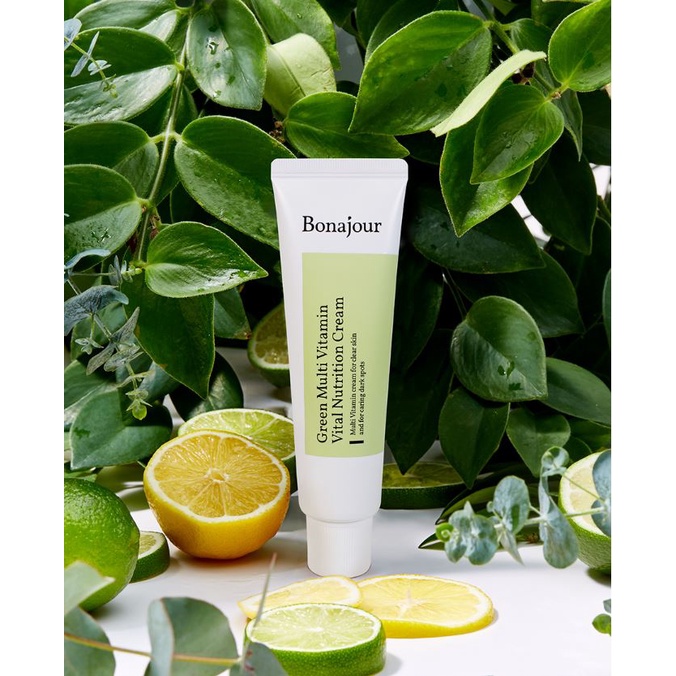 Kem dưỡng ẩm sáng da giàu dinh dưỡng BONAJOUR Green Multi-Vitamin Vital Nutrition Cream 50ml