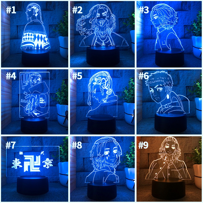 Đèn Ngủ Led 3d Cảm Ứng Để Bàn Có Thể Điều Khiển Từ Xa