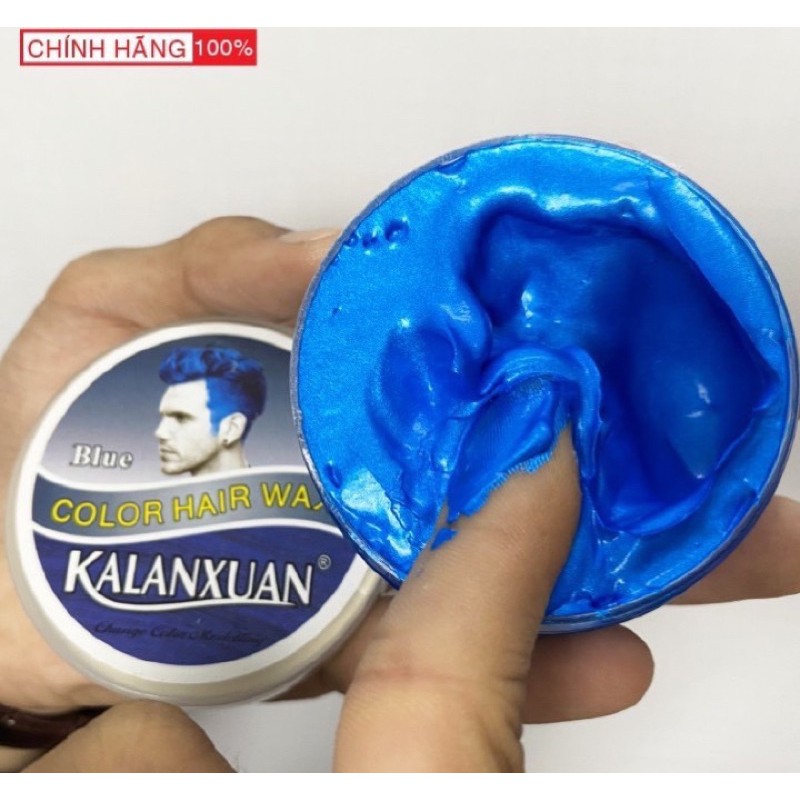 Sáp Đổi Màu Tóc Tạm Thời KALANXUAN 100ml/hộp Chính Hãng Màu Xanh Da trời