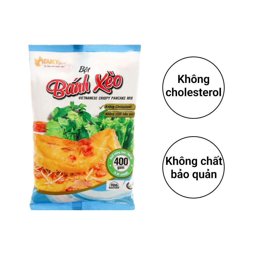Bột bánh xèo gói 400g thơm ngon như ngoài tiệm