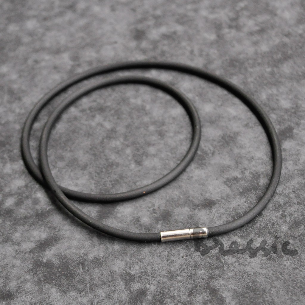 [HÀNG LOẠI 1] Dây đeo cổ cao su đen NL09 chất liệu dây cao su silicon cao cấp – Khóa kim bằng đồng