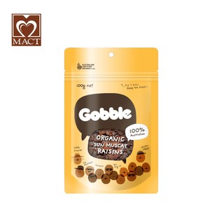 Nho khô hữu cơ gobble organic sun muscat raisins - dẻo, ngọt vừa - túi 100g